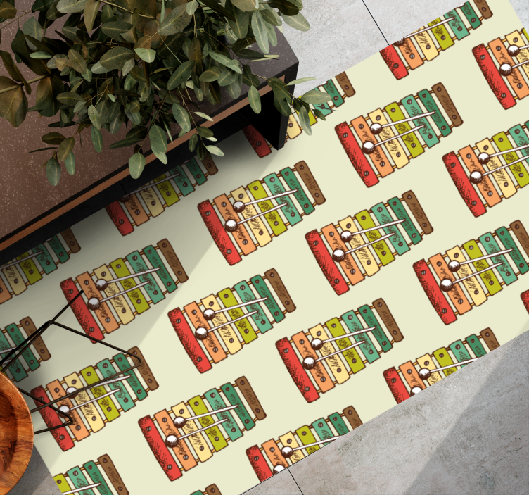 Vinil podovi tinejdžeri šareni uzorak ksilofona - TenStickers