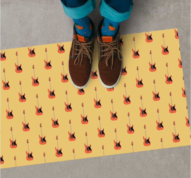 Vinil podovi tinejdžeri uzorak ljuljačke gitare - TenStickers