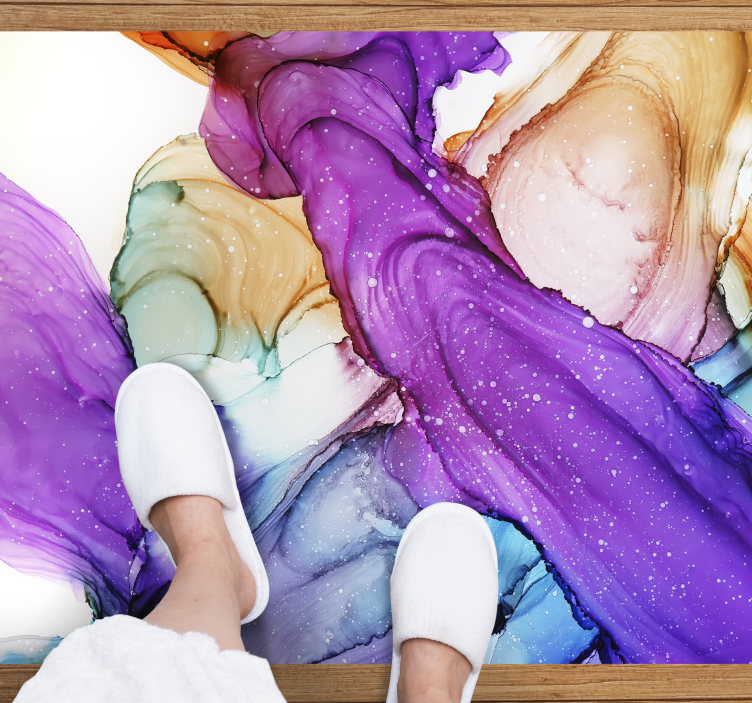 Vinil podovi za kupatilo apstraktni vrtlozi tekućine - TenStickers