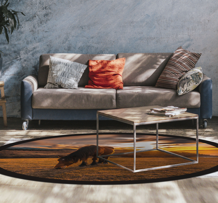 Vinil podovi životinja veličanstveni konj koji jede - TenStickers