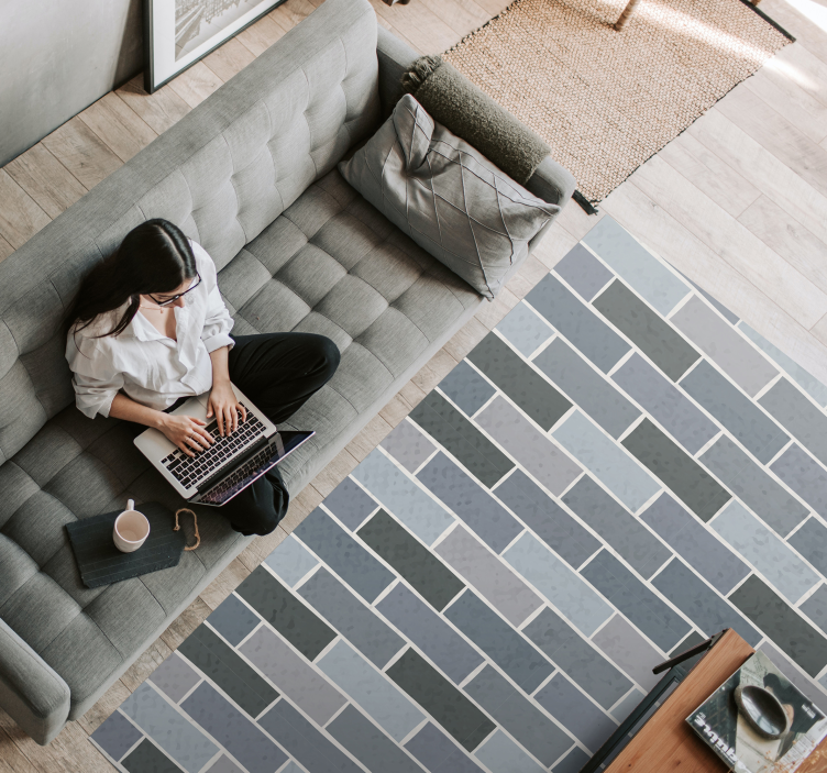 Vinil prostirka od cigle sive opeke - TenStickers