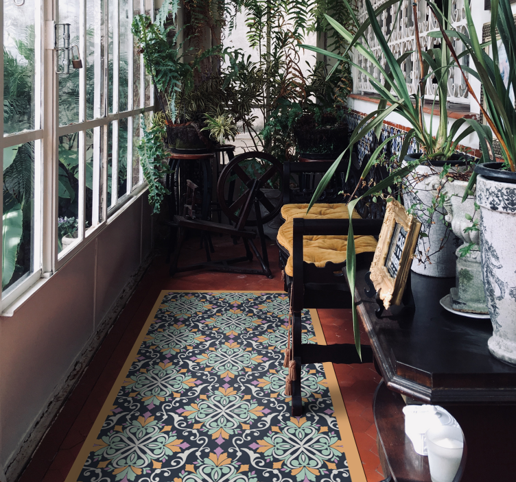 Vinil tepih vintage uzorka - TenStickers