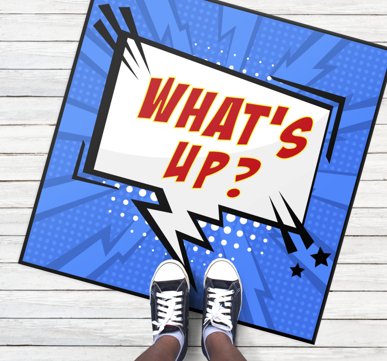 Vinilne prostirke s frazama comic bubble pozdrav - TenStickers