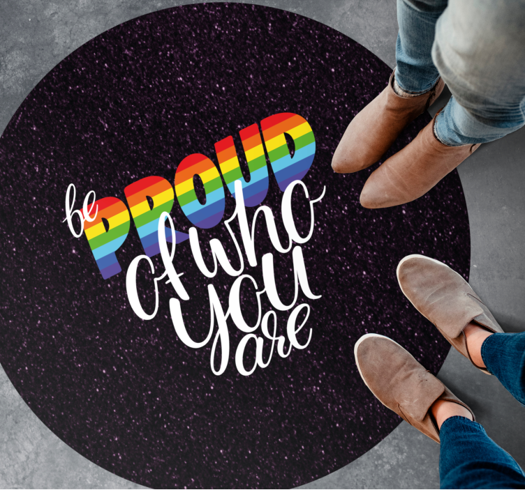 Vinilne prostirke s frazama dizajn ponosne poruke - TenStickers