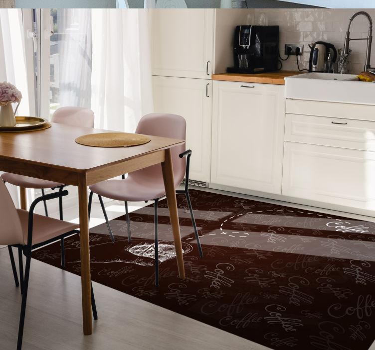 Vinilne prostirke s frazama kaligrafski motiv pića - TenStickers