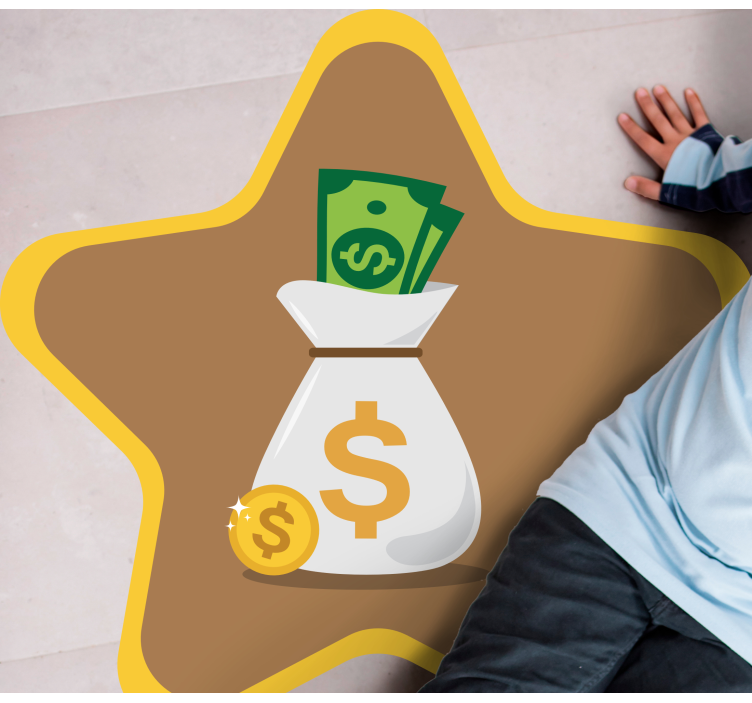 Drugi vinil podovi logotip vrećice s novcem - TenStickers