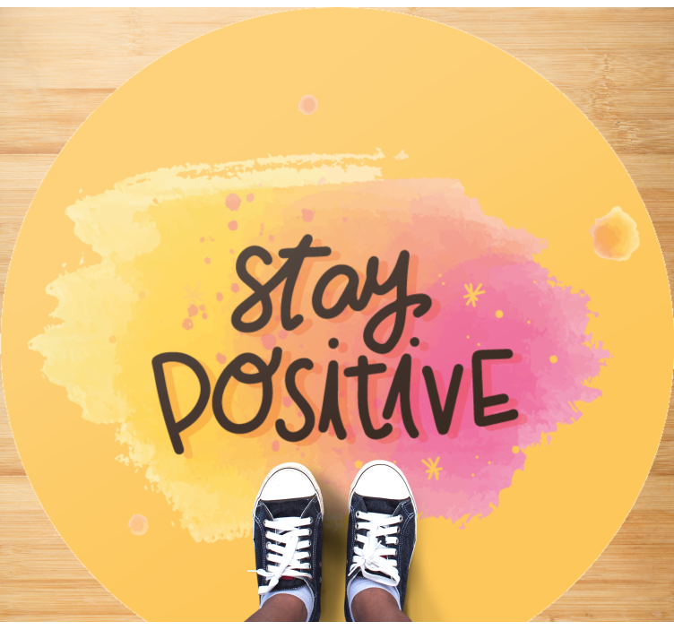 Vinilne prostirke s frazama održavati optimizam - TenStickers