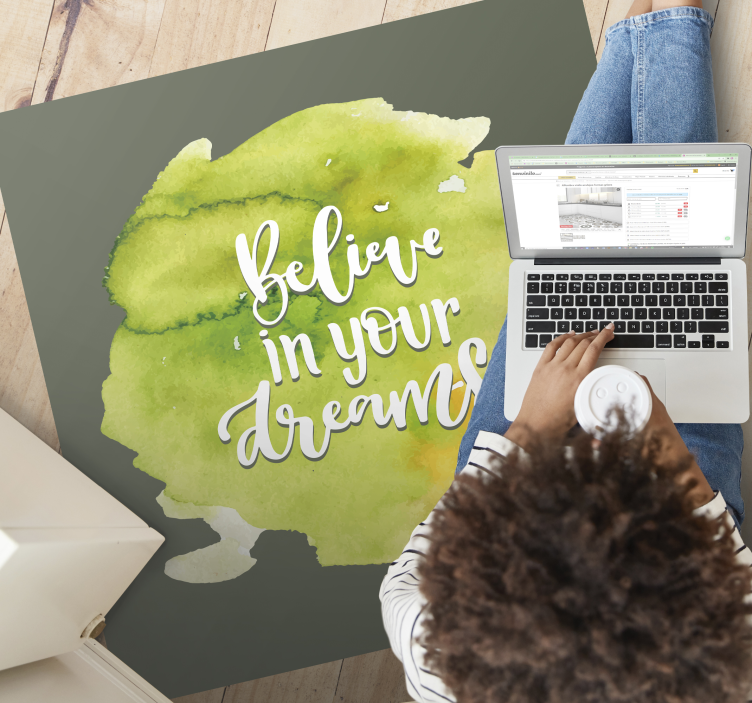 Vinilne prostirke s frazama povjerenje u težnje - TenStickers