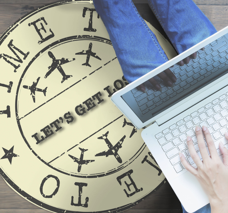 Vinilne prostirke s frazama vrijeme se izgubiti - TenStickers