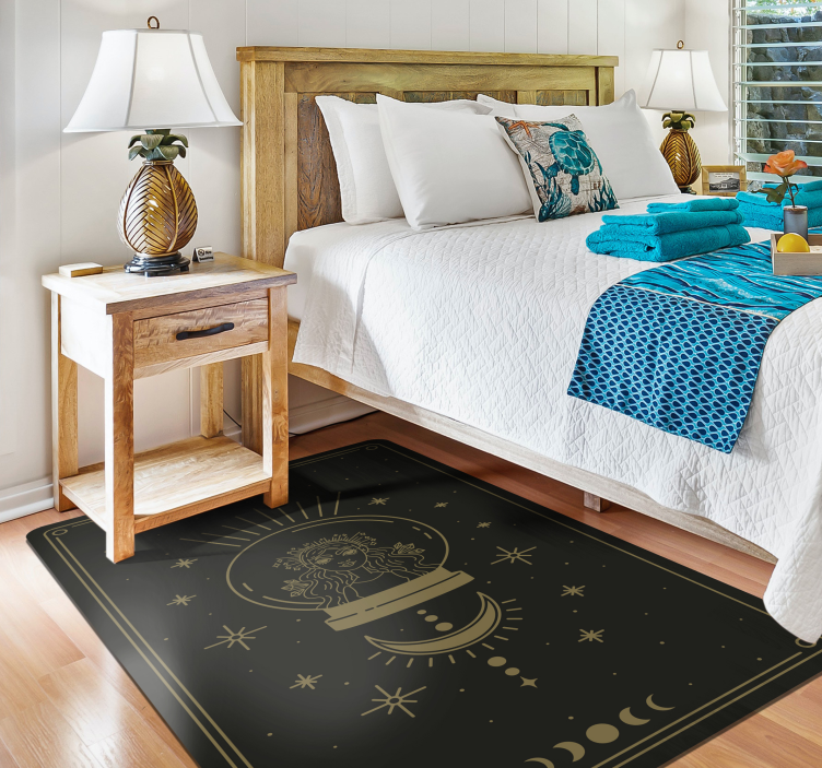 Vještica i mjesečev tepih za spavaću sobu - TenStickers