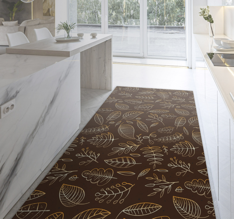 Zlatni jesenski vintage tepih - TenStickers