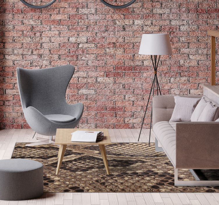 Zmijska koža animal print vinil prostirka - TenStickers