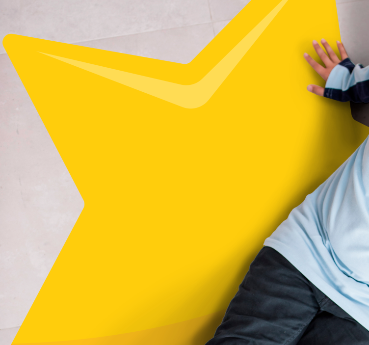 žuti klasični starinski vinilni tepih - TenStickers