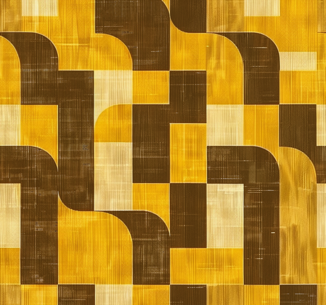 Vinil podovi žuta boja stil art deco - TenStickers