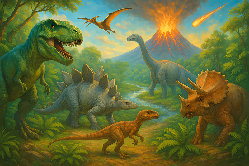 Vinil podovi životinja izumiranje dinosaura - TenStickers