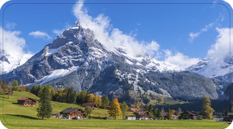 Vinil podovi za kupatilo pogled na alpe - TenStickers