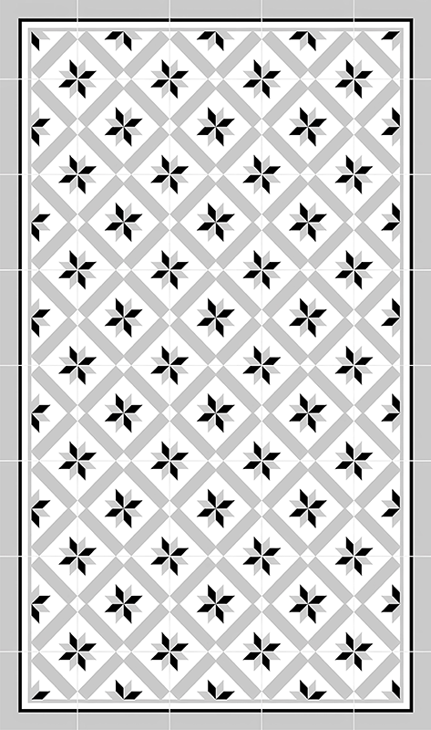 Vinil pod u kuhinji hidraulična siva - TenStickers