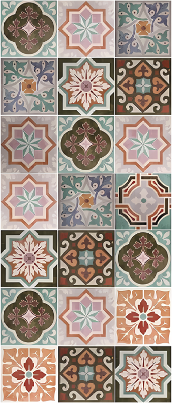 Vinil pod u kuhinji sicilijanski piastrelin - TenStickers