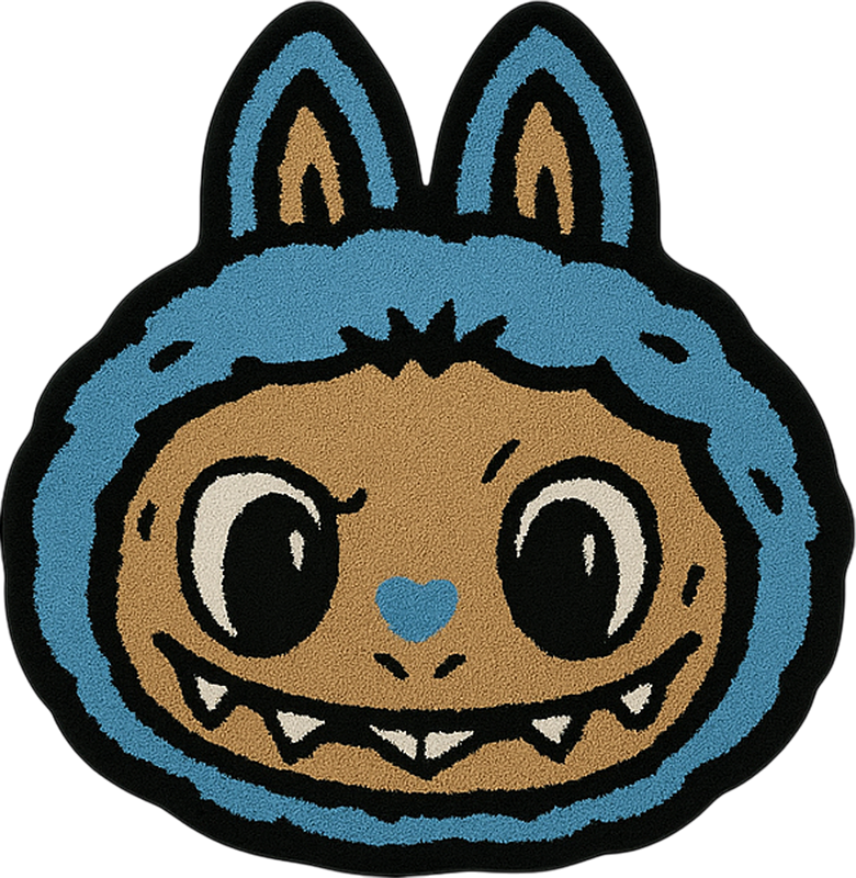 Drugi vinil podovi dizajn plavog labubua - TenStickers