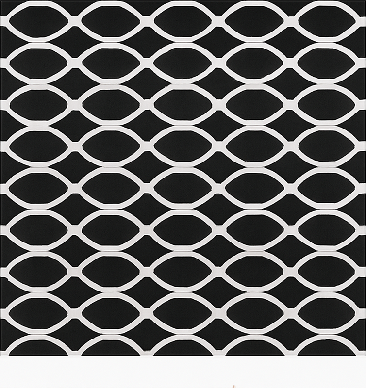 Vinil podovi blagovaonica monokromatski ovalni dizajn - TenStickers