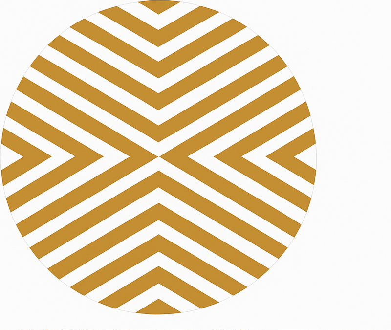 Vinil podovi blagovaonica uzorak senfa i ševrona - TenStickers