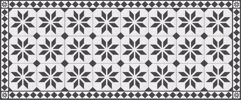 Vinil podovi mozaik tepih starog stila - TenStickers