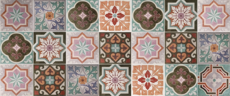 Vinil podovi mozaik sicilijanski piastrelin - TenStickers