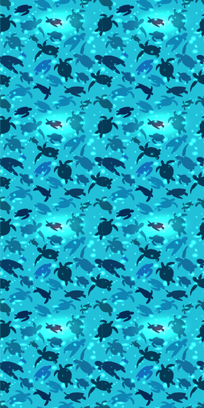 Vinil podovi životinja turtles swimming - TenStickers