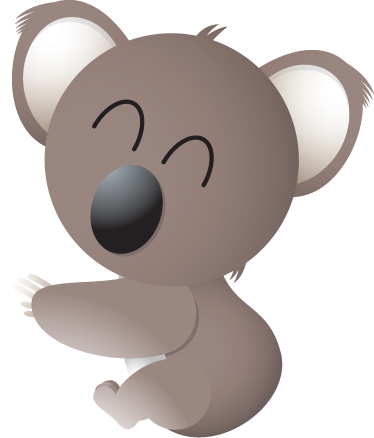 Vinil podovi životinja sretni koala - TenStickers