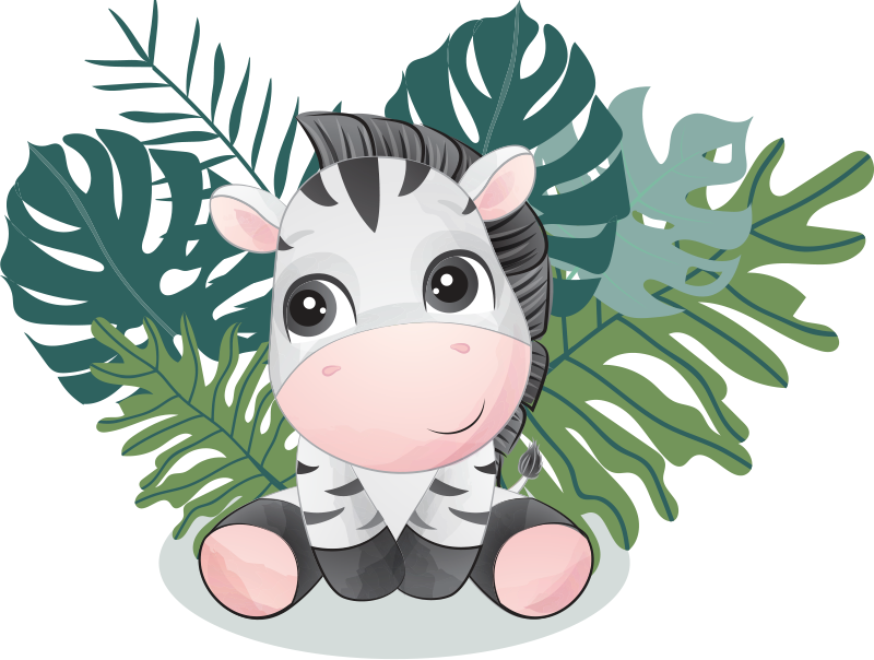 Vinil podovi životinja wild africa zebra - TenStickers