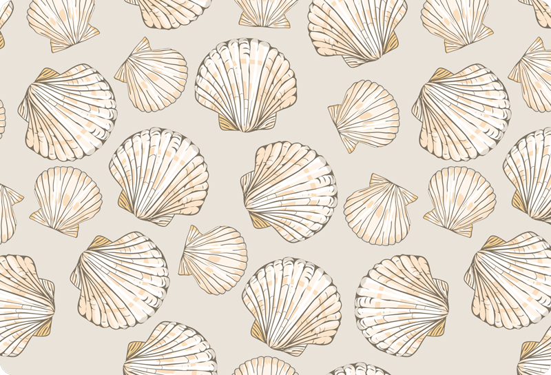 Vinil podovi životinja velike i male školjke - TenStickers