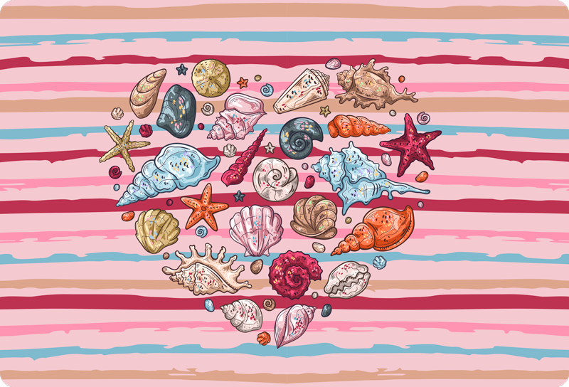 Vinil podovi životinja ljubav prema moru - TenStickers