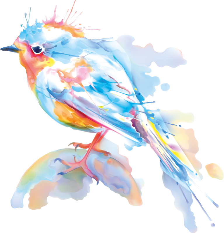 Vinil podovi životinja ptice na splavu - TenStickers