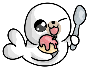 Vinil podovi životinja anime beba tuljan - TenStickers