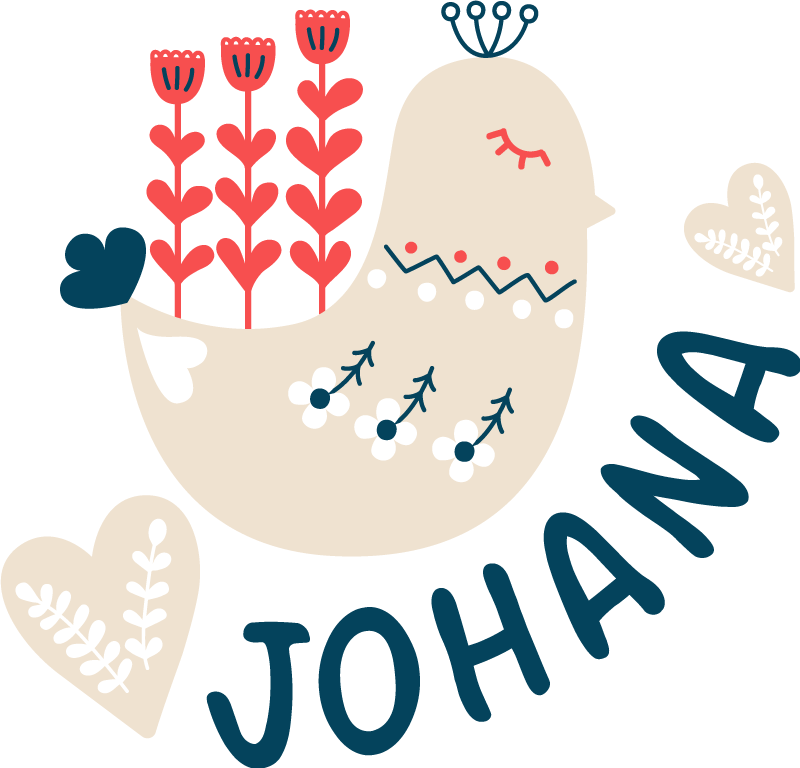 Vinil podovi životinja nordic snow bird personalizirani - TenStickers