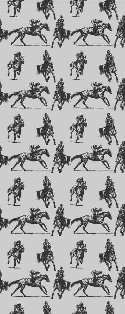 Vinil podovi životinja sivi konji u različitim pozama - TenStickers