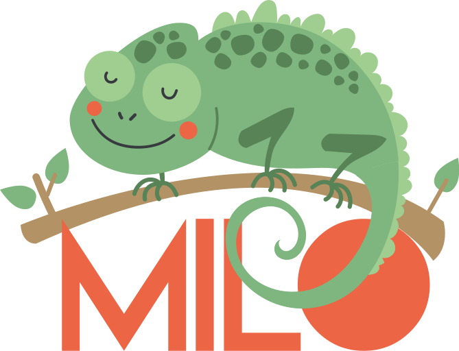 Vinil podovi životinja kameleon s imenom - TenStickers