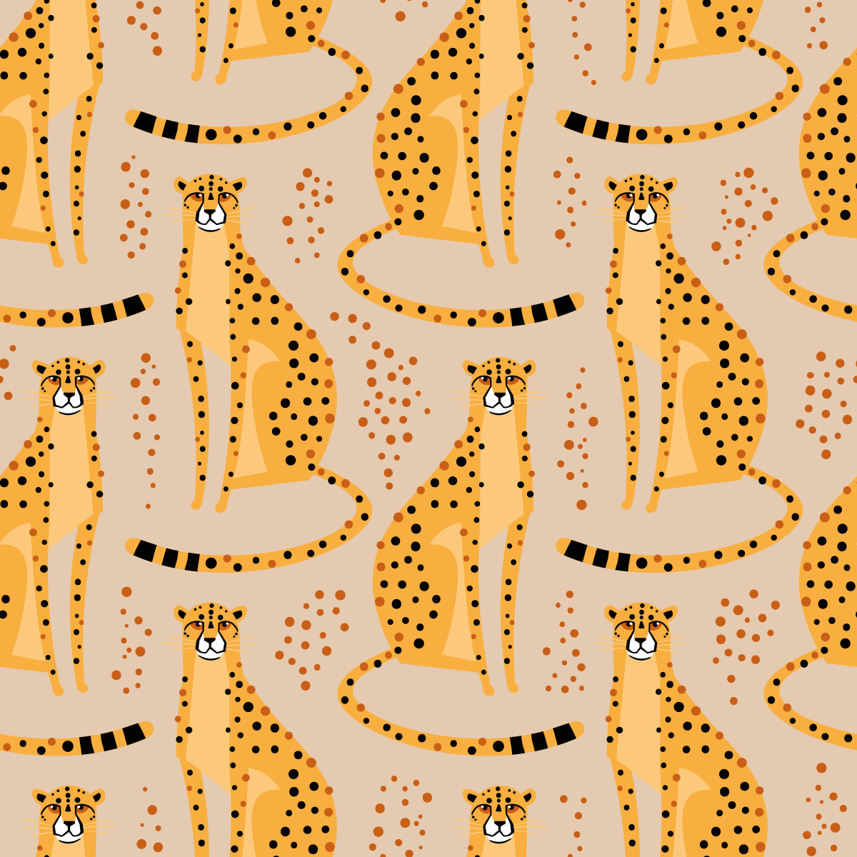 Vinil podovi životinja s uzorkom leoparda - TenStickers
