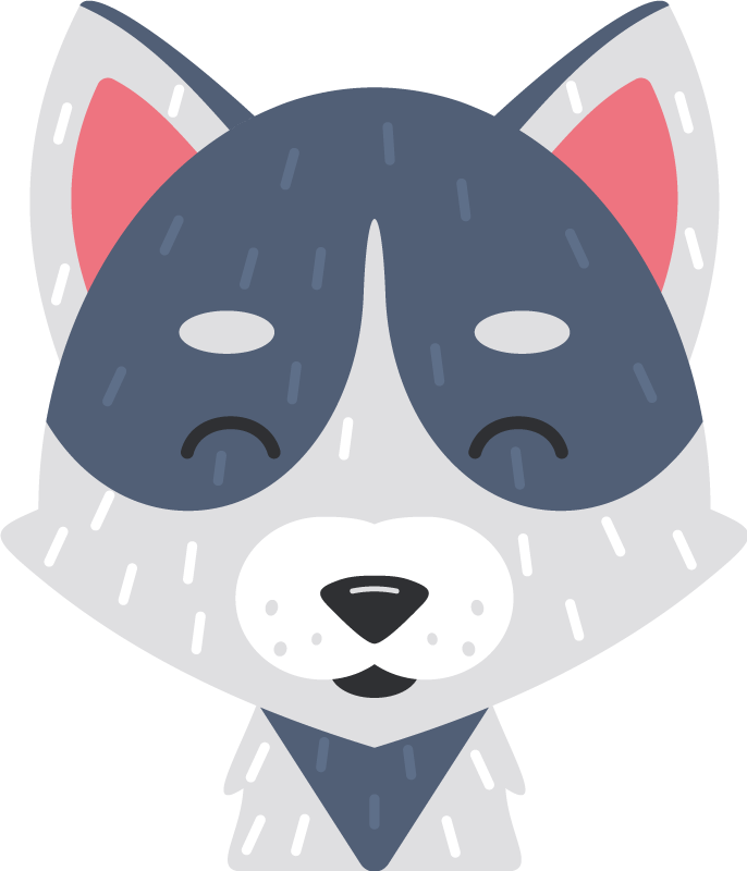 Vinil podovi životinja s veselom životinjskom facom - TenStickers