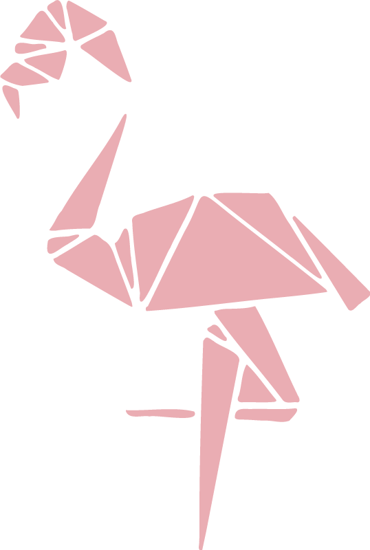 Vinil podovi životinja s modernim dizajnom flaminga - TenStickers