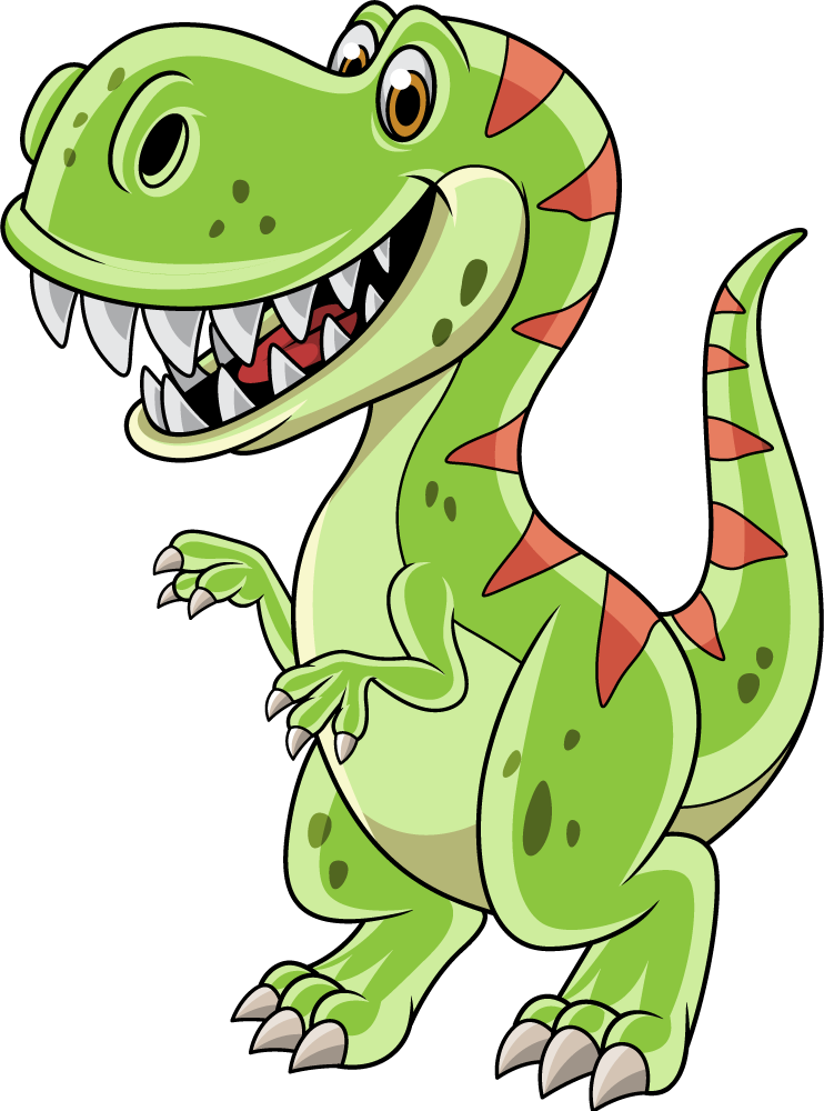 Vinil podovi životinja s crtanjem tiranosaura reksu - TenStickers