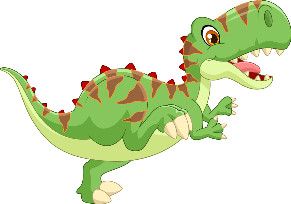 Vinil podovi životinja s prijateljskim dinosaurom - TenStickers
