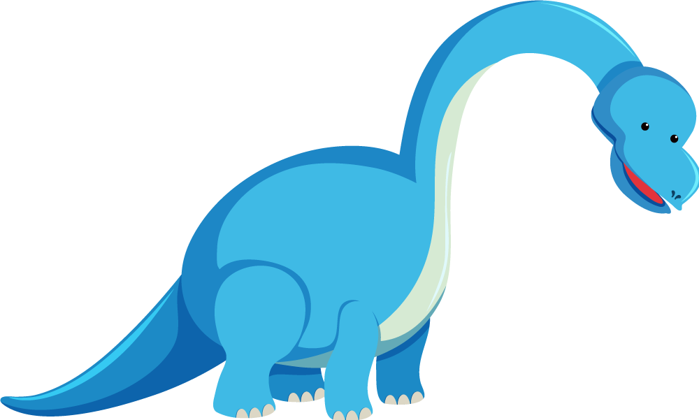 Vinil podovi životinja s simpatičnom dinosaur figuricom - TenStickers