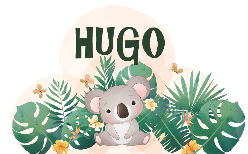 Vinil podovi životinja u koala džungli - TenStickers