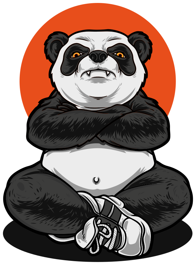 Vinil podovi životinja panda koja utjelovljuje smirenost - TenStickers