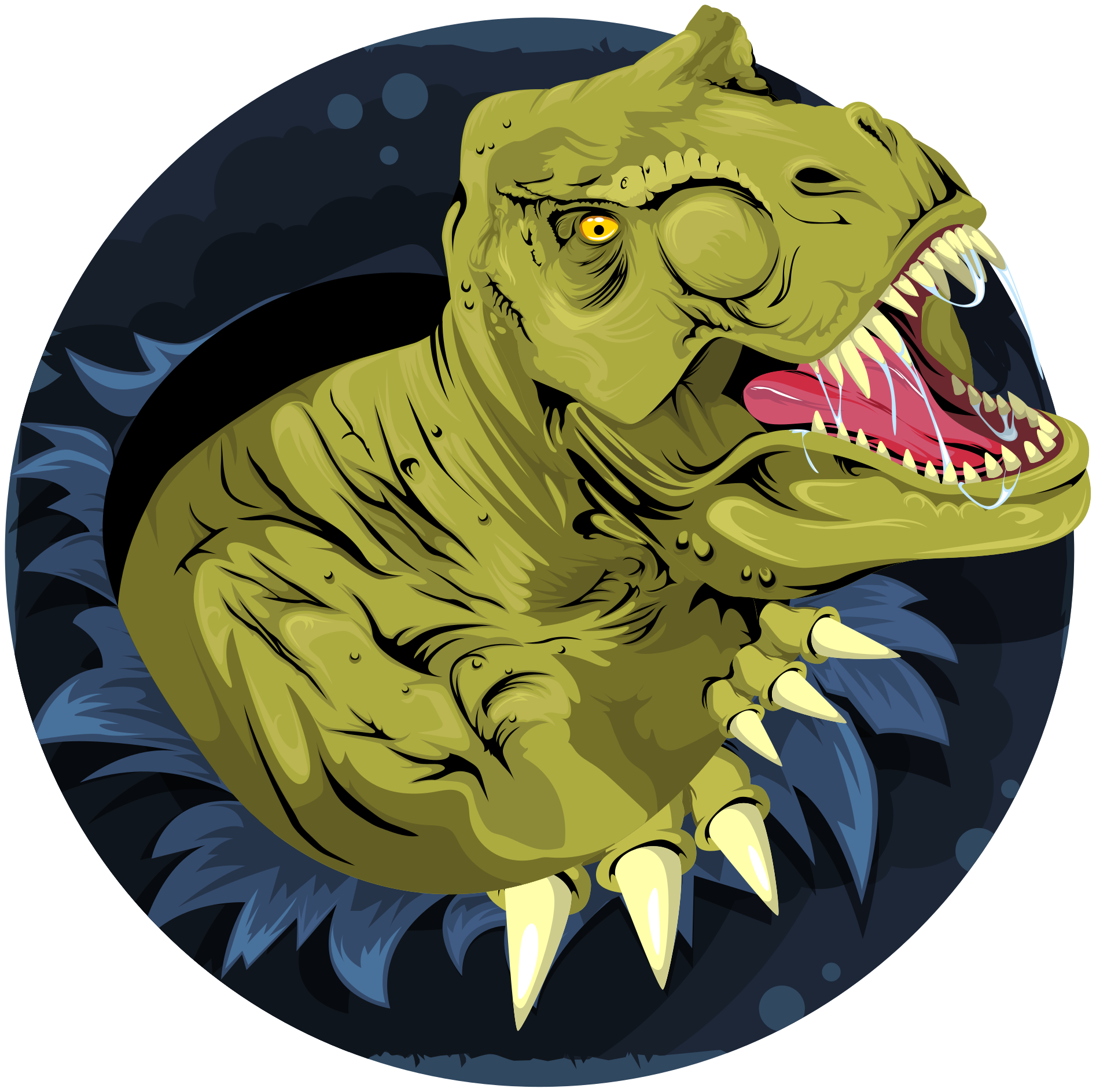 Vinil podovi životinja tyrannosaurus rex lubanja - TenStickers