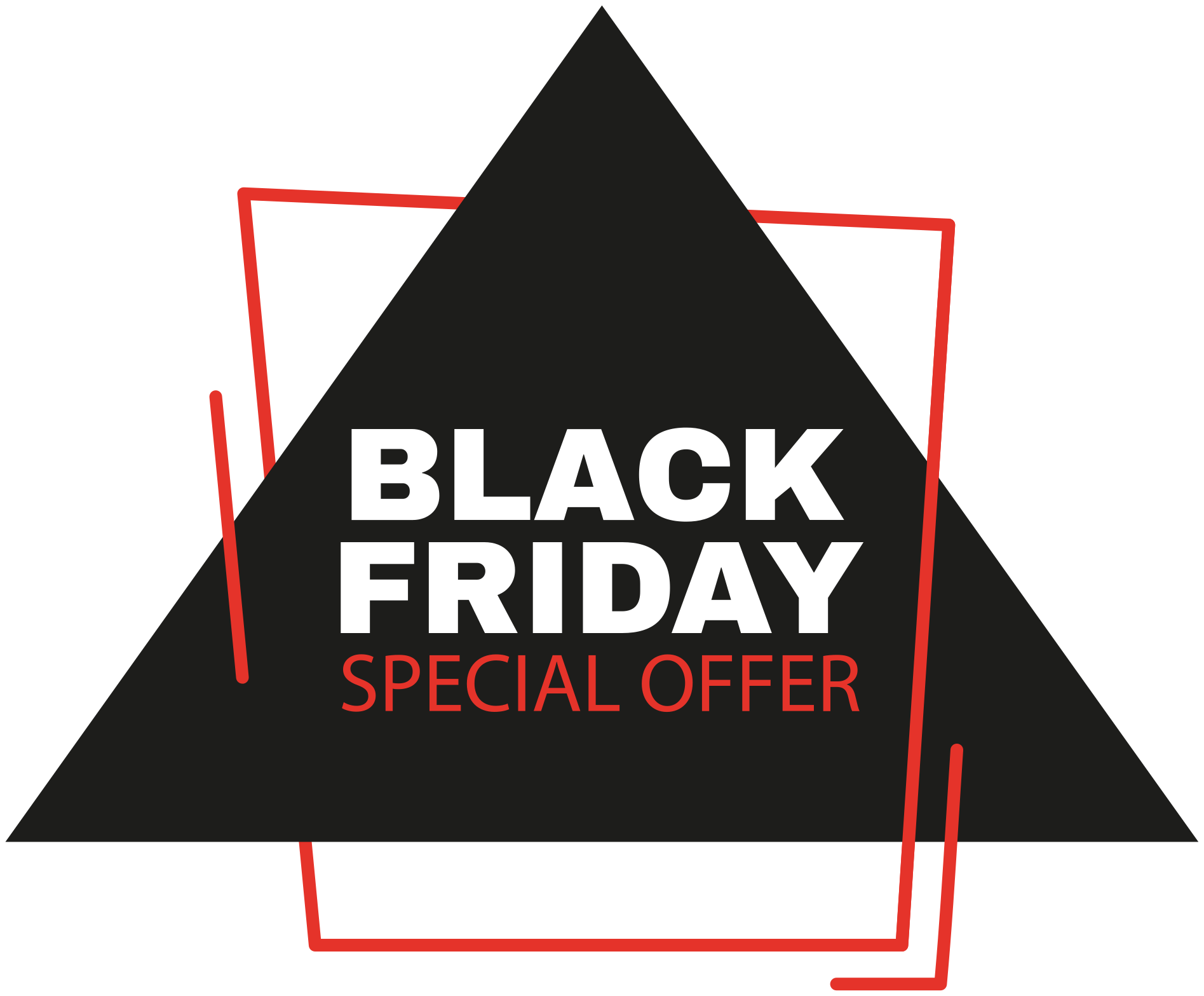 Vinilni tepih black friday znak - TenStickers