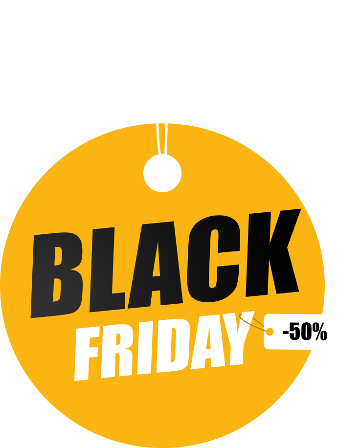 Vinilni tepih black friday personalizirani krug - TenStickers