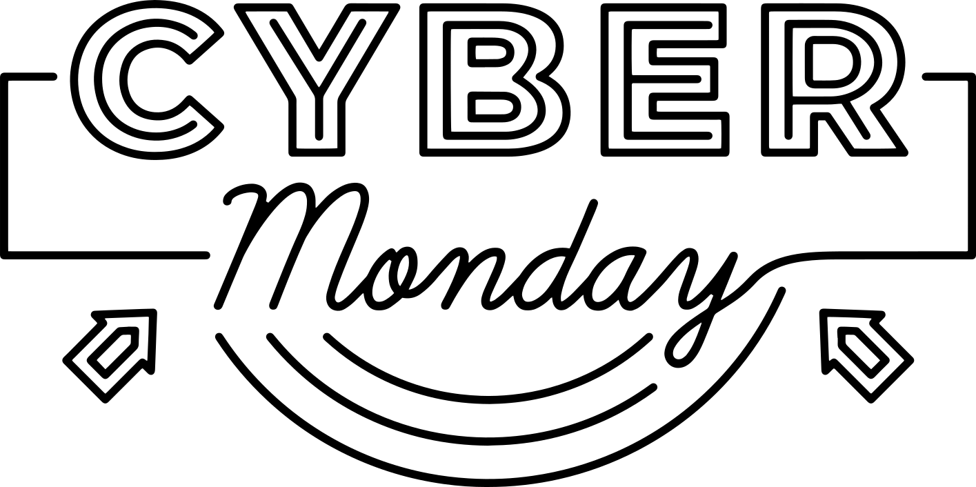 Vinilni tepih black friday strelice cyber monday - TenStickers