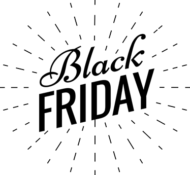 Vinilni tepih black friday sjajni kaligrafski tekst - TenStickers